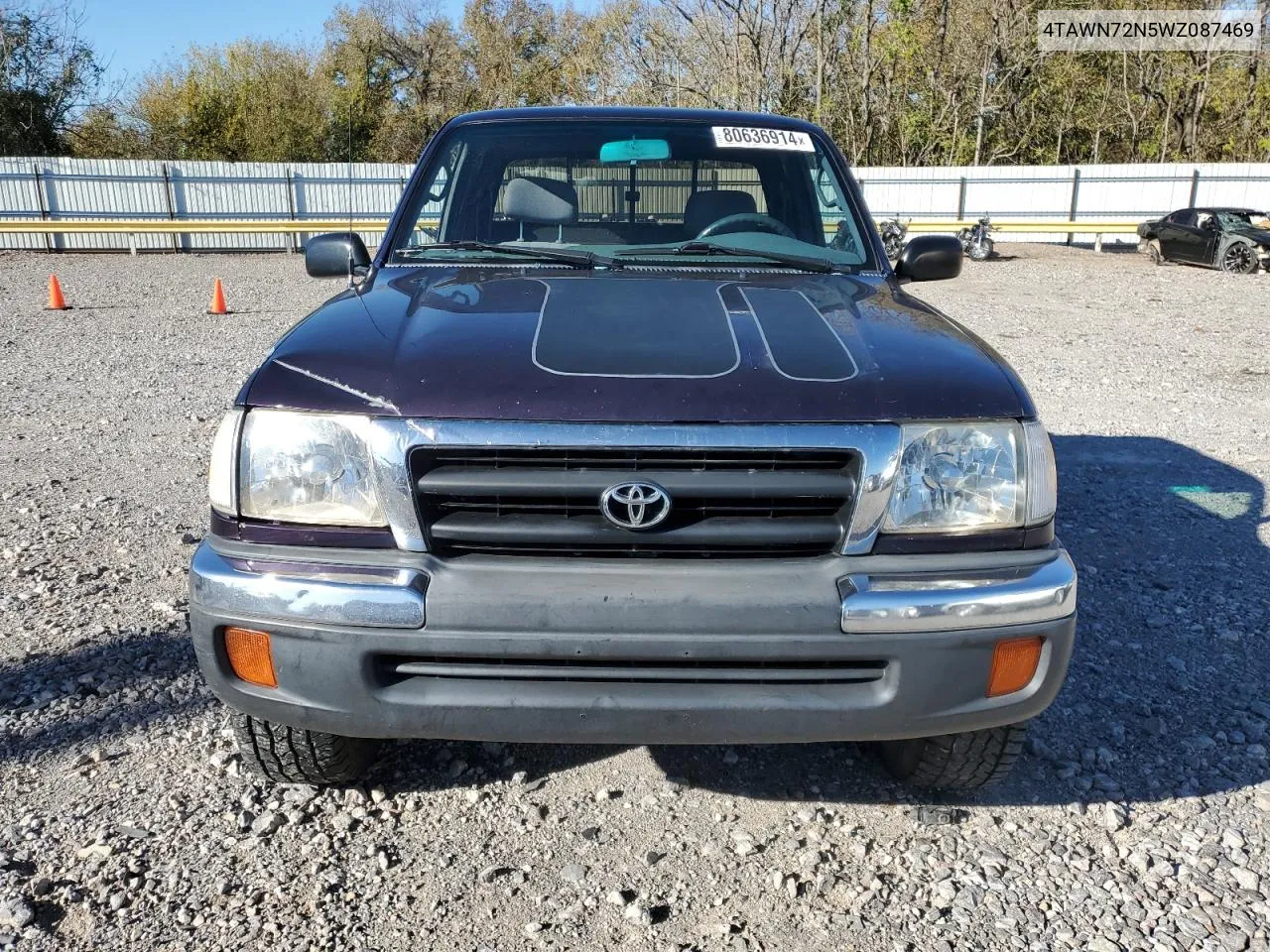 1998 Toyota Tacoma Xtracab VIN: 4TAWN72N5WZ087469 Lot: 80636914