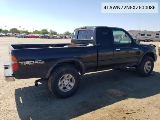 1999 Toyota Tacoma Xtracab VIN: 4TAWN72N5XZ500086 Lot: 57161264