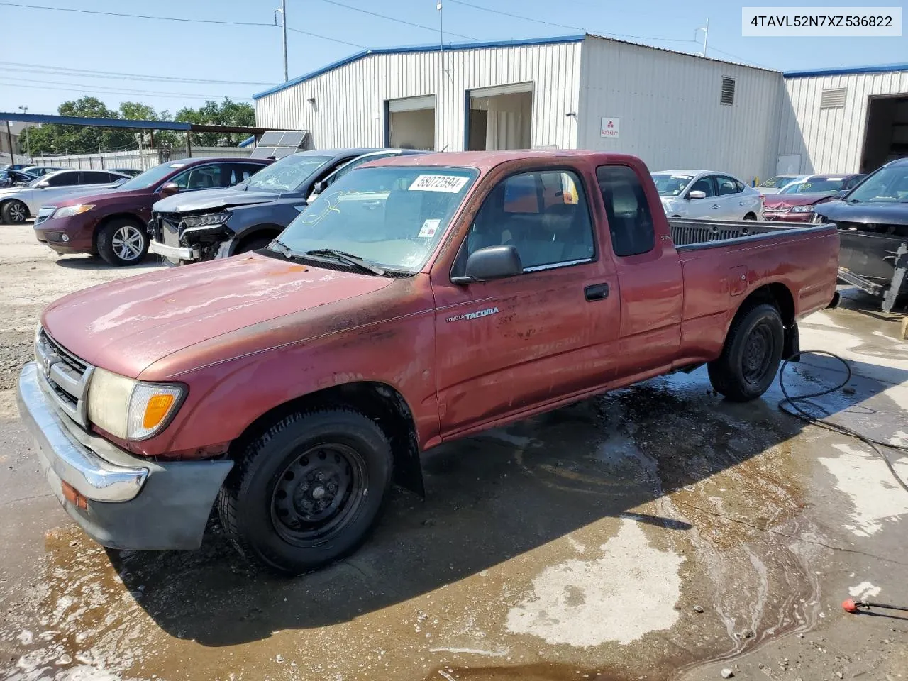 1999 Toyota Tacoma Xtracab VIN: 4TAVL52N7XZ536822 Lot: 58072594