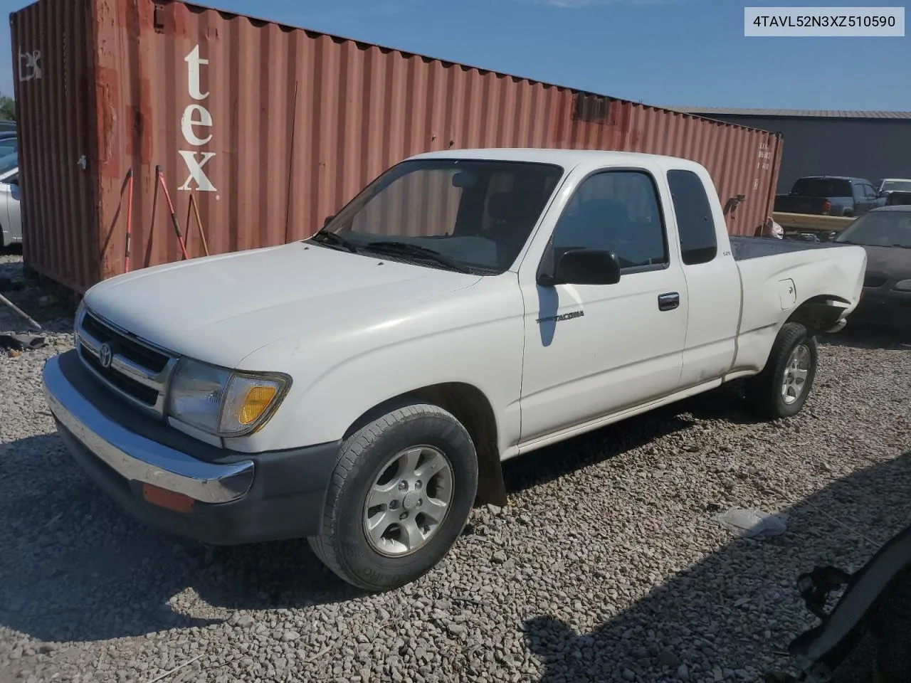 1999 Toyota Tacoma Xtracab VIN: 4TAVL52N3XZ510590 Lot: 68654284