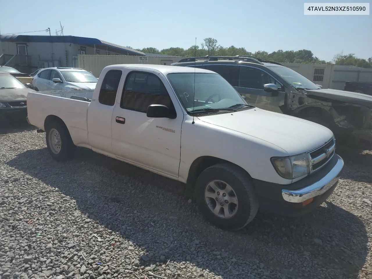 1999 Toyota Tacoma Xtracab VIN: 4TAVL52N3XZ510590 Lot: 68654284