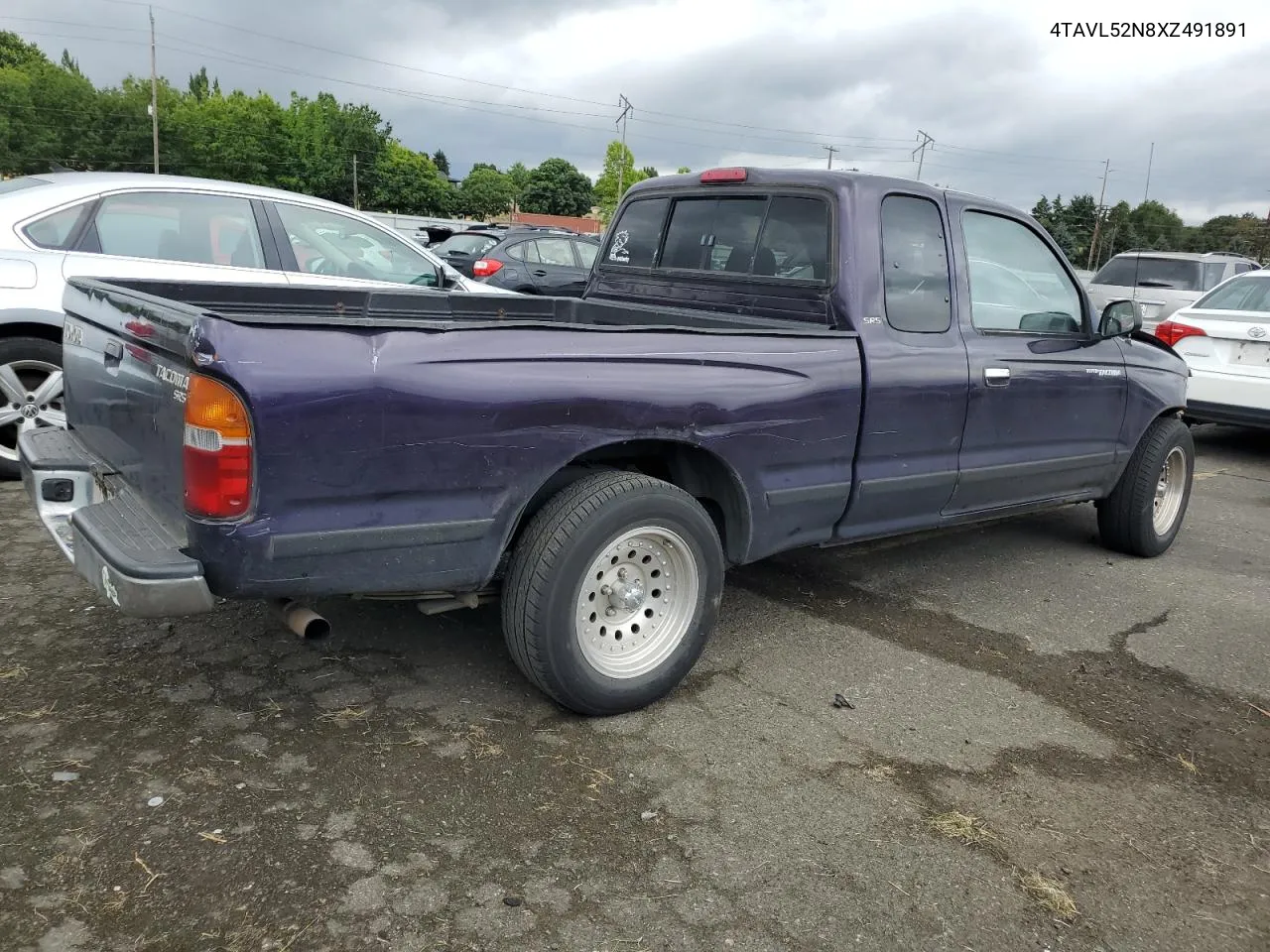 1999 Toyota Tacoma Xtracab VIN: 4TAVL52N8XZ491891 Lot: 71316414