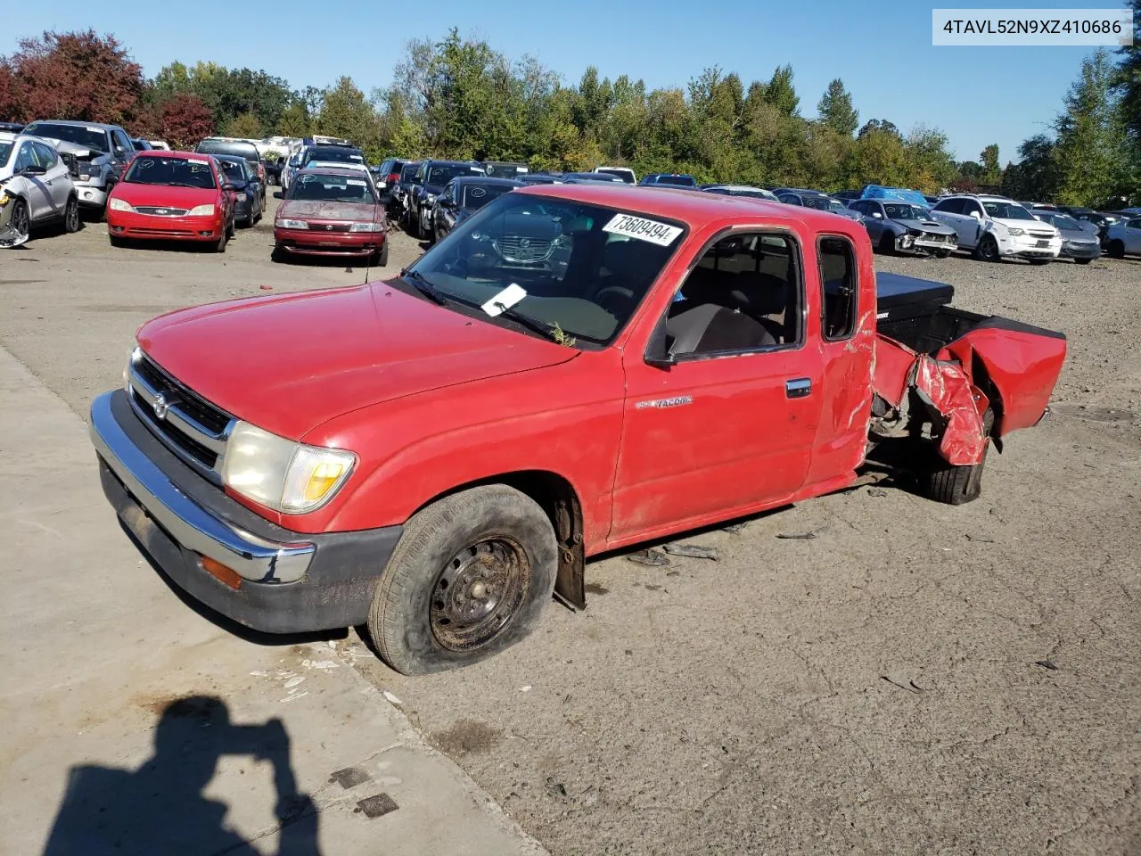 1999 Toyota Tacoma Xtracab VIN: 4TAVL52N9XZ410686 Lot: 73609494