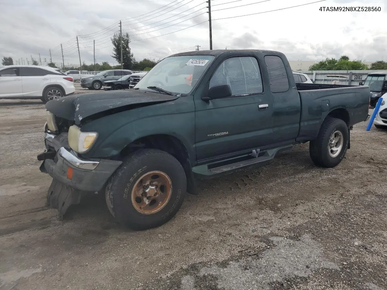 1999 Toyota Tacoma Xtracab Prerunner VIN: 4TASM92N8XZ528560 Lot: 74252924