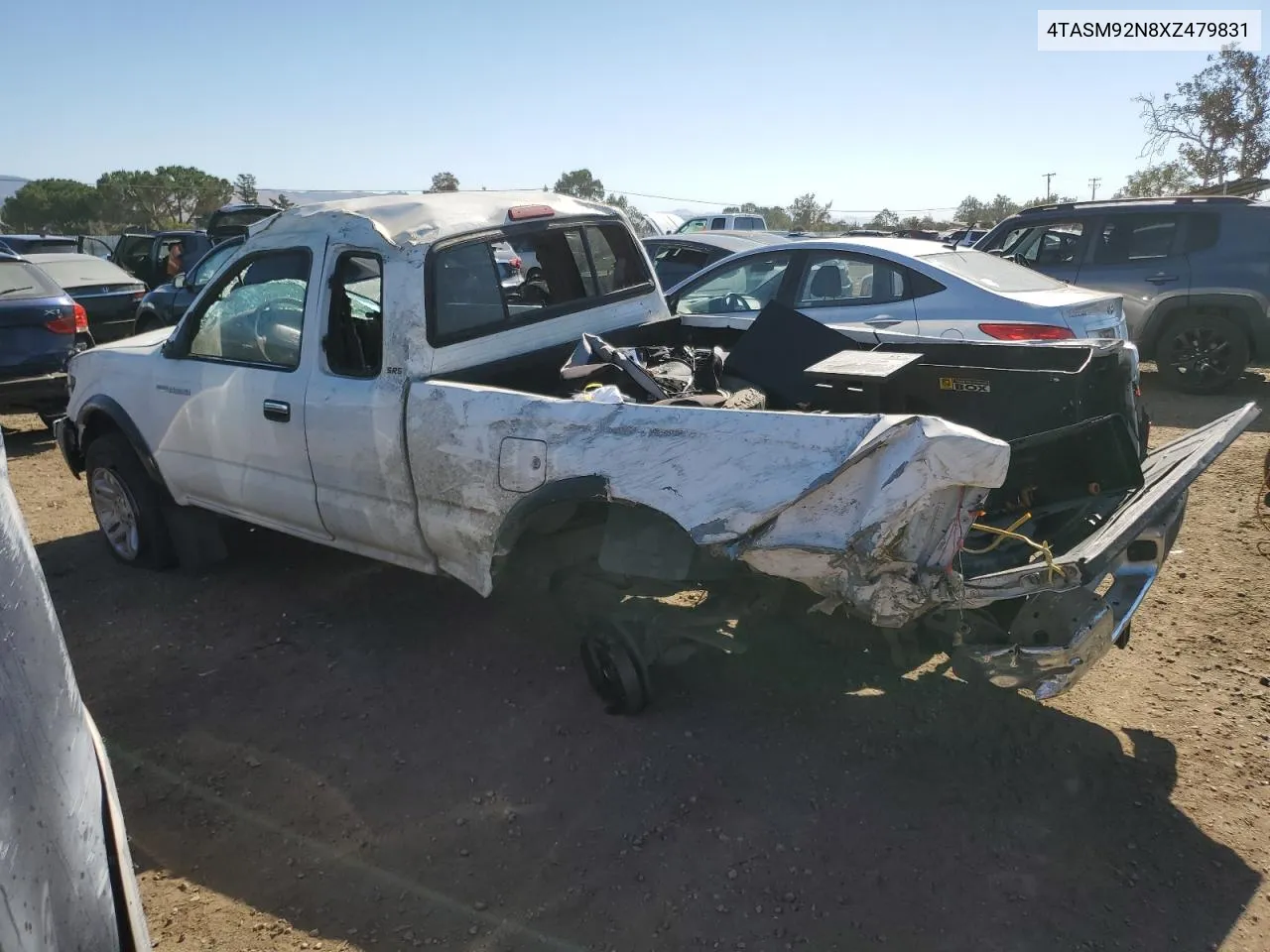 1999 Toyota Tacoma Xtracab Prerunner VIN: 4TASM92N8XZ479831 Lot: 74384554