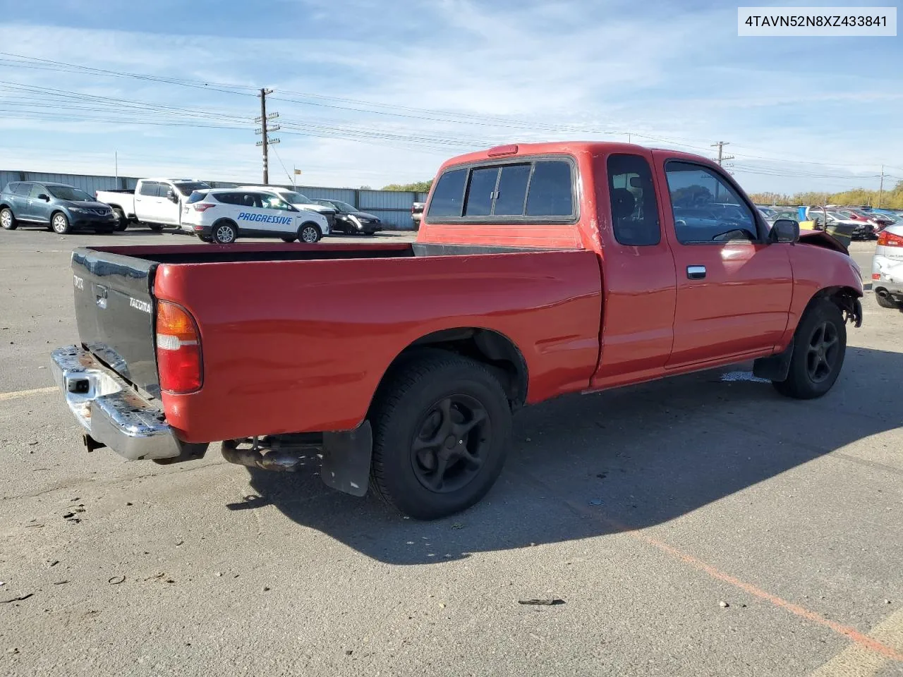 1999 Toyota Tacoma Xtracab VIN: 4TAVN52N8XZ433841 Lot: 77829714