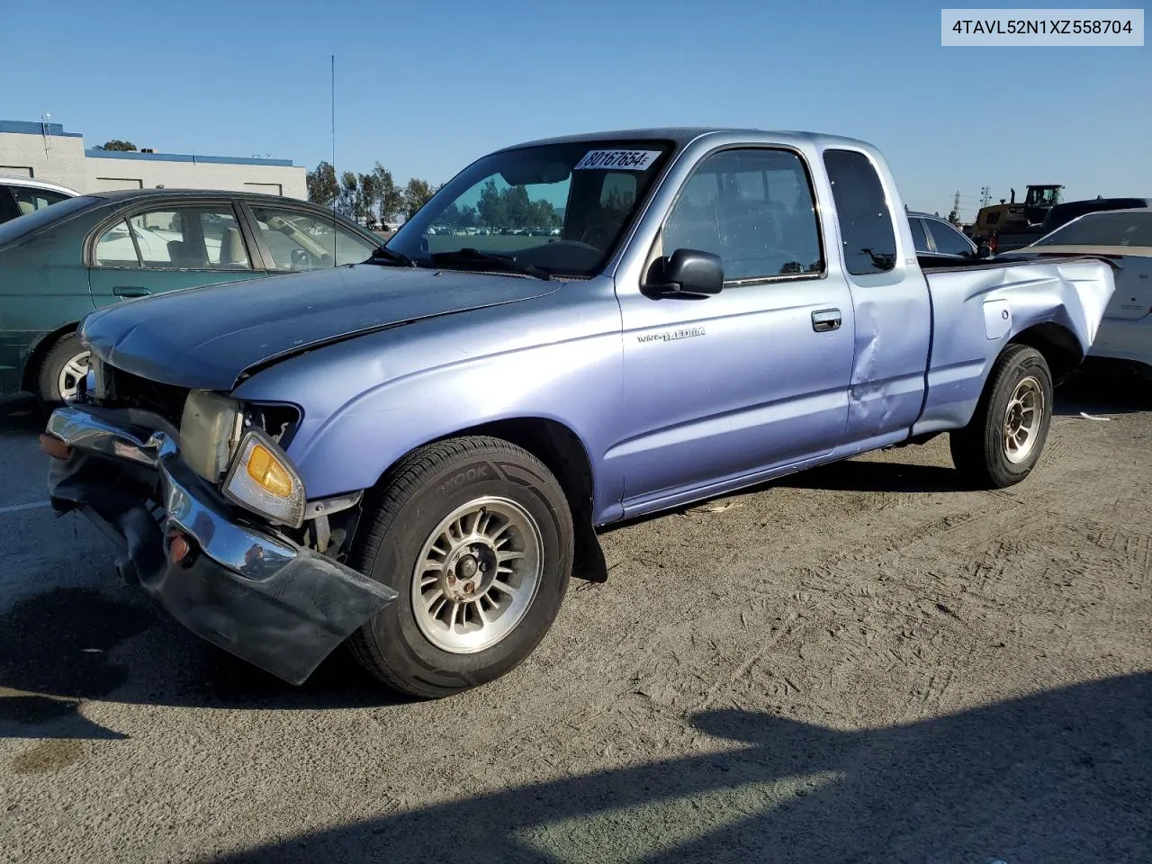 1999 Toyota Tacoma Xtracab VIN: 4TAVL52N1XZ558704 Lot: 80167654