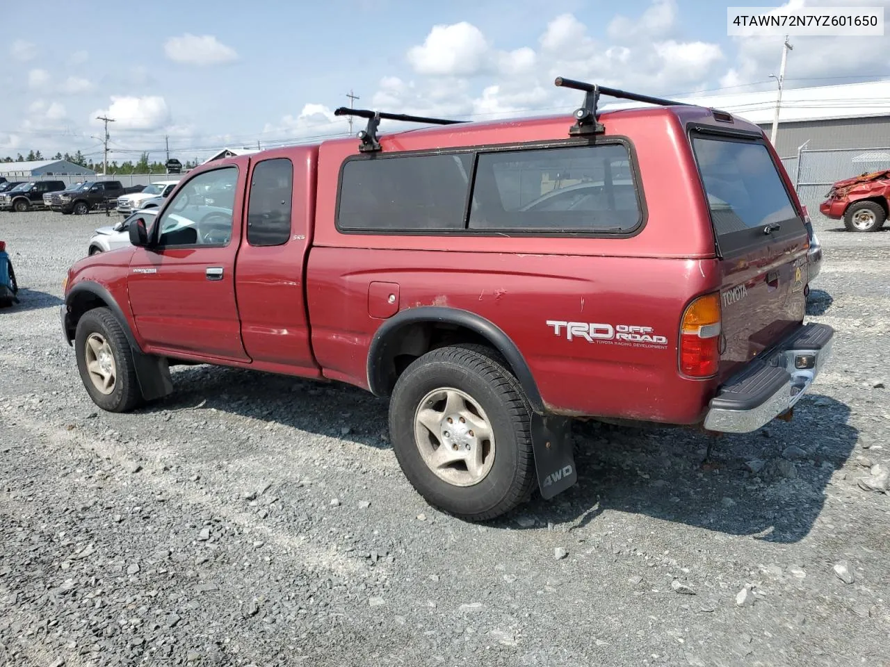 2000 Toyota Tacoma Xtracab VIN: 4TAWN72N7YZ601650 Lot: 44036654