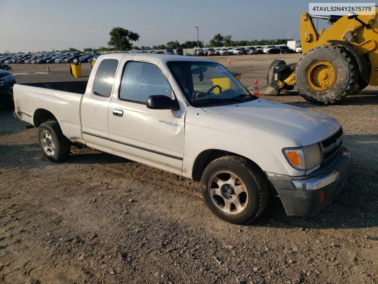 2000 Toyota Tacoma Xtracab VIN: 4TAVL52N4YZ675775 Lot: 59078824