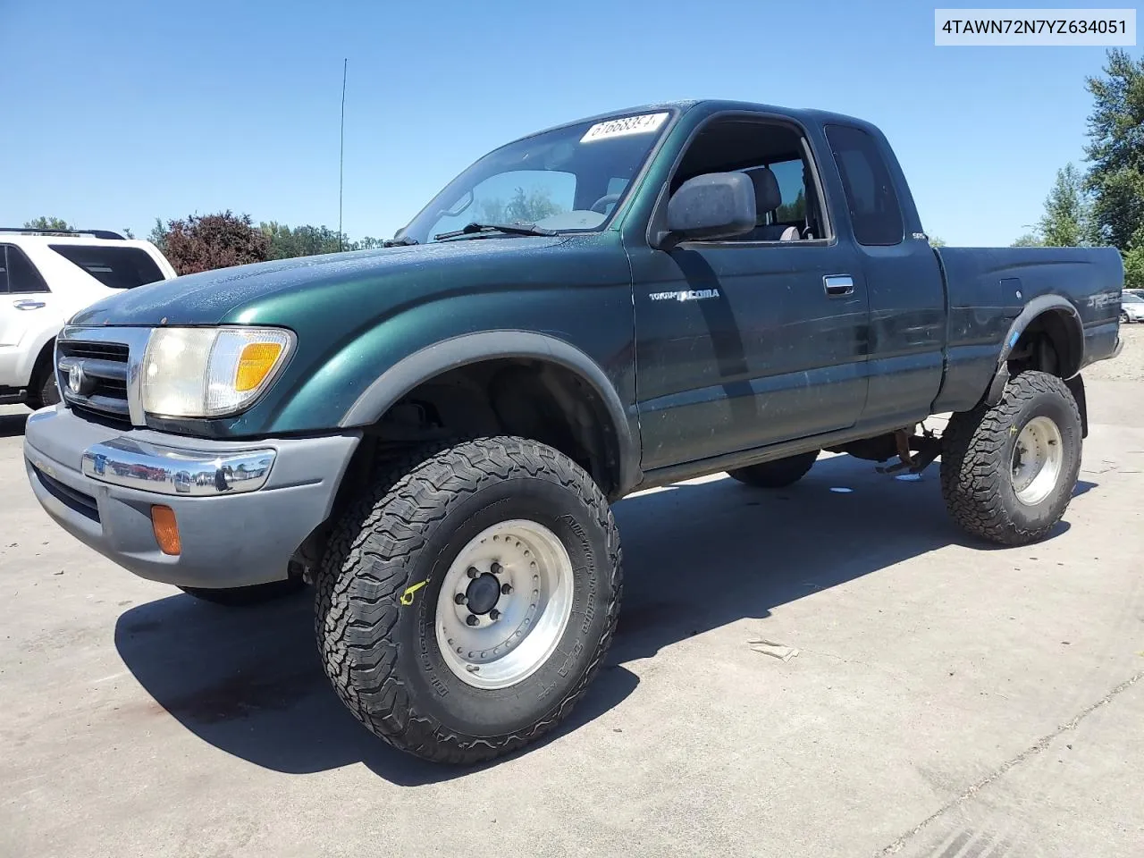 2000 Toyota Tacoma Xtracab VIN: 4TAWN72N7YZ634051 Lot: 61668394