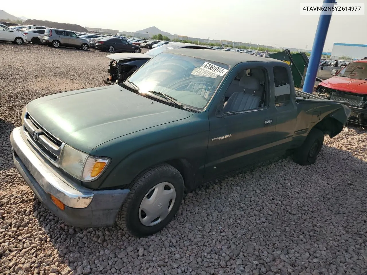 2000 Toyota Tacoma Xtracab VIN: 4TAVN52N5YZ614977 Lot: 62081014