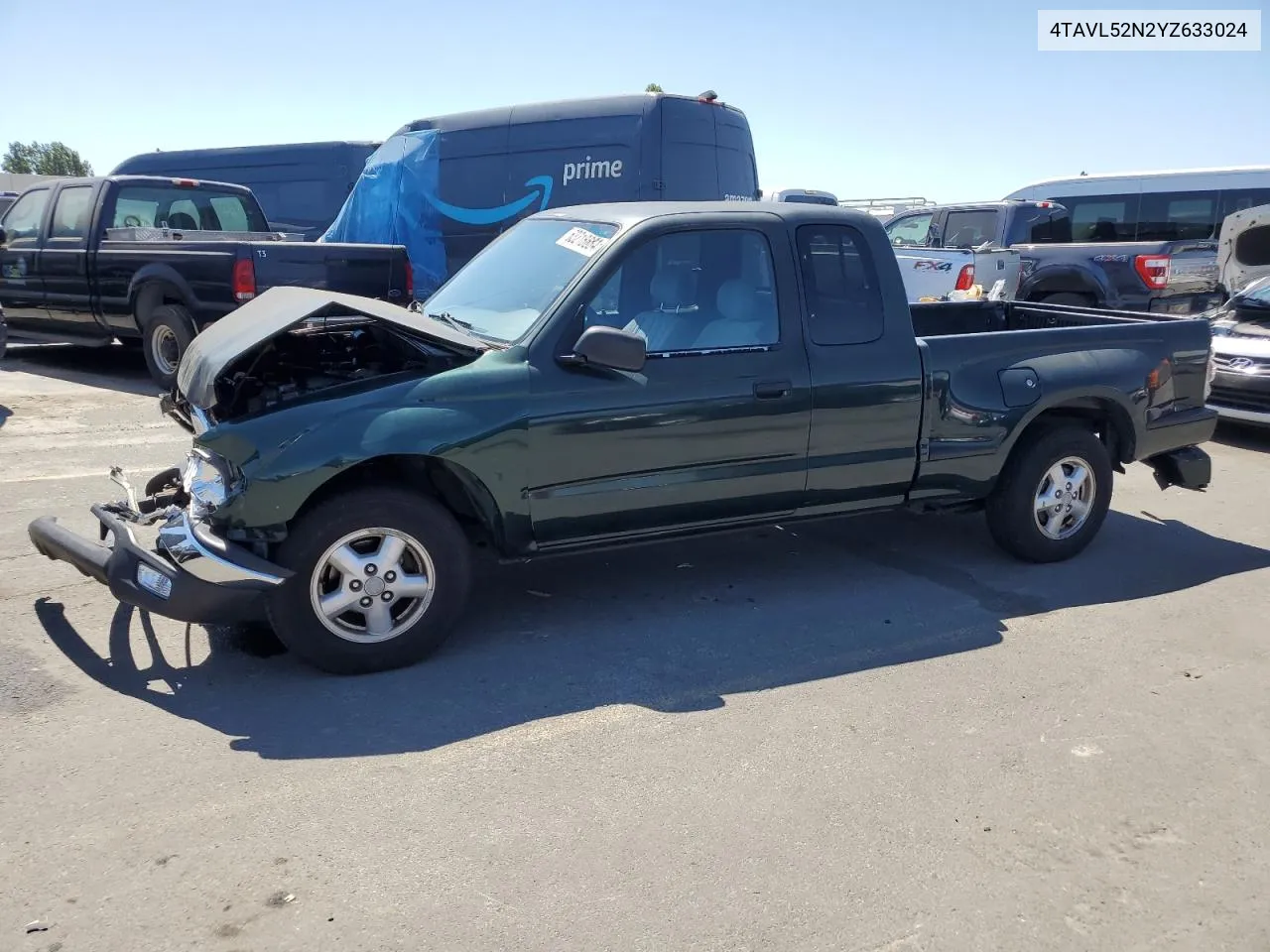 2000 Toyota Tacoma Xtracab VIN: 4TAVL52N2YZ633024 Lot: 63218684