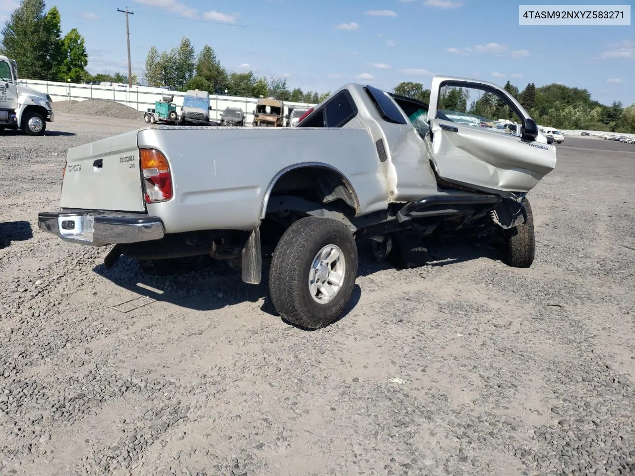 2000 Toyota Tacoma Xtracab Prerunner VIN: 4TASM92NXYZ583271 Lot: 63395604