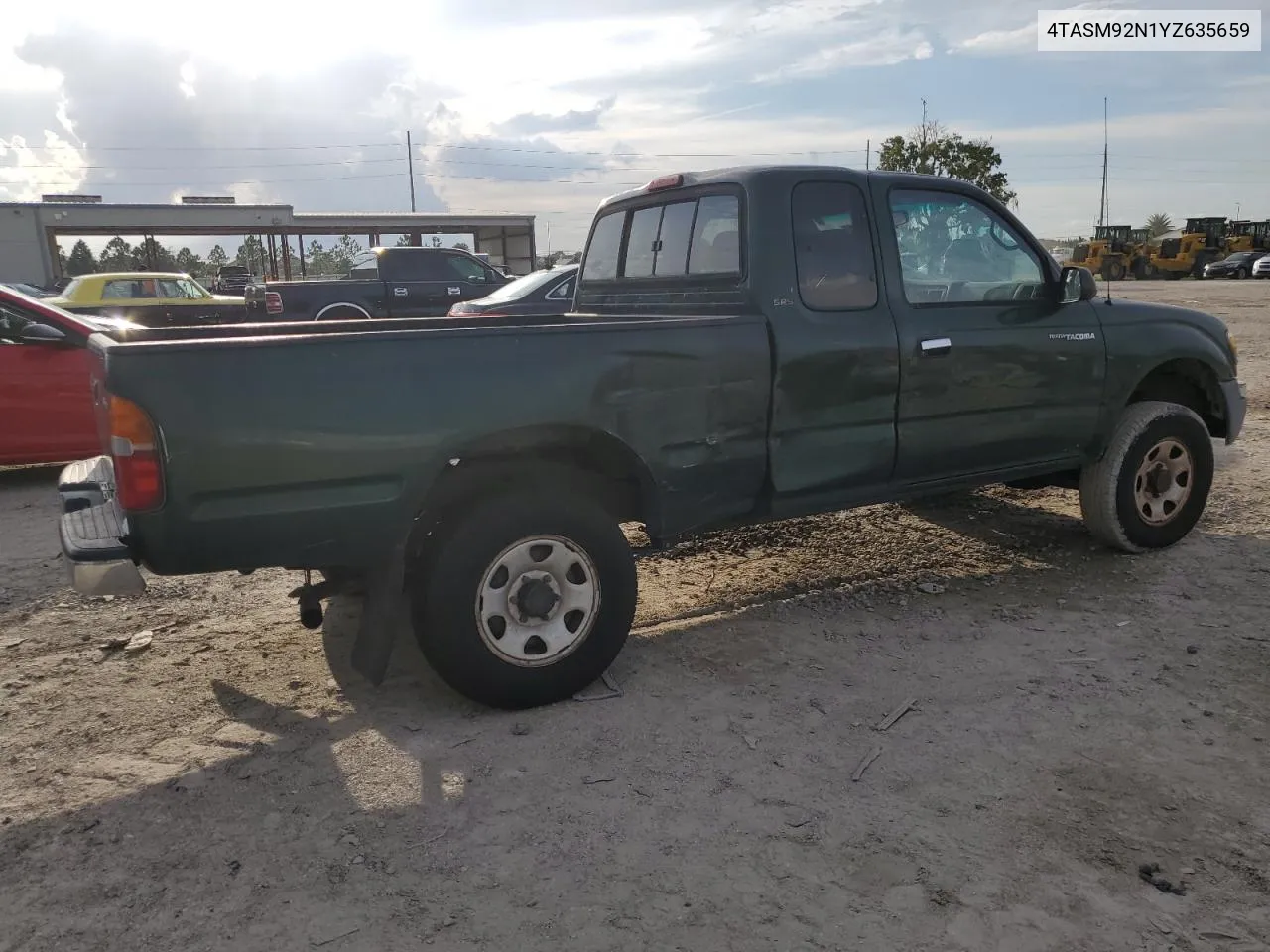 4TASM92N1YZ635659 2000 Toyota Tacoma Xtracab Prerunner