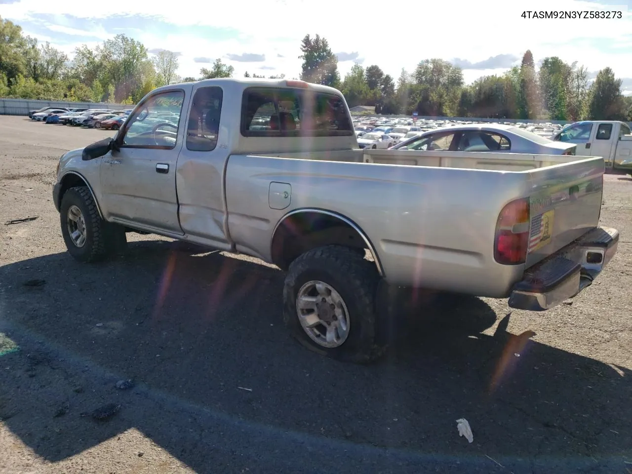 2000 Toyota Tacoma Xtracab Prerunner VIN: 4TASM92N3YZ583273 Lot: 67243724