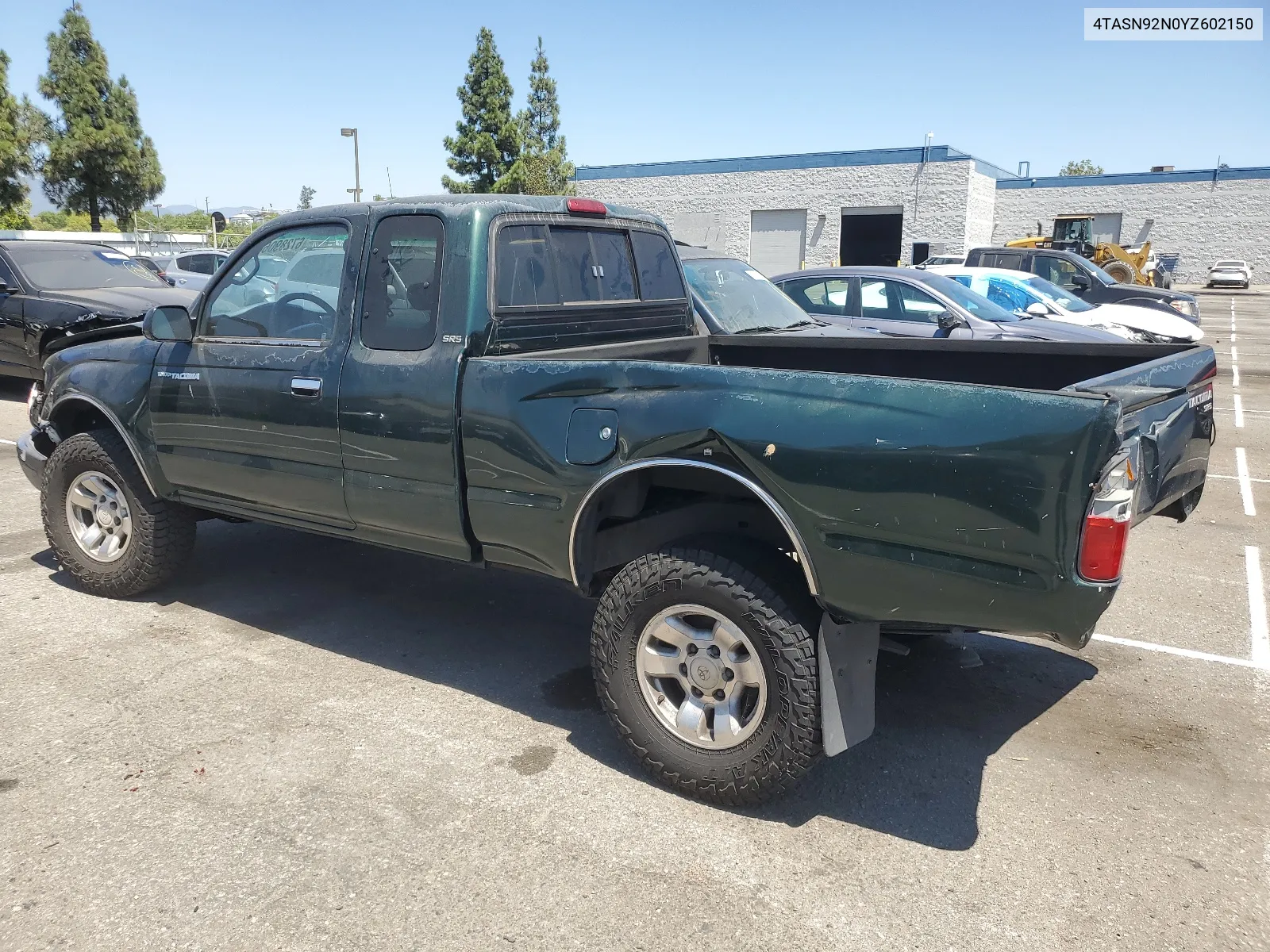 2000 Toyota Tacoma Xtracab Prerunner VIN: 4TASN92N0YZ602150 Lot: 67289064