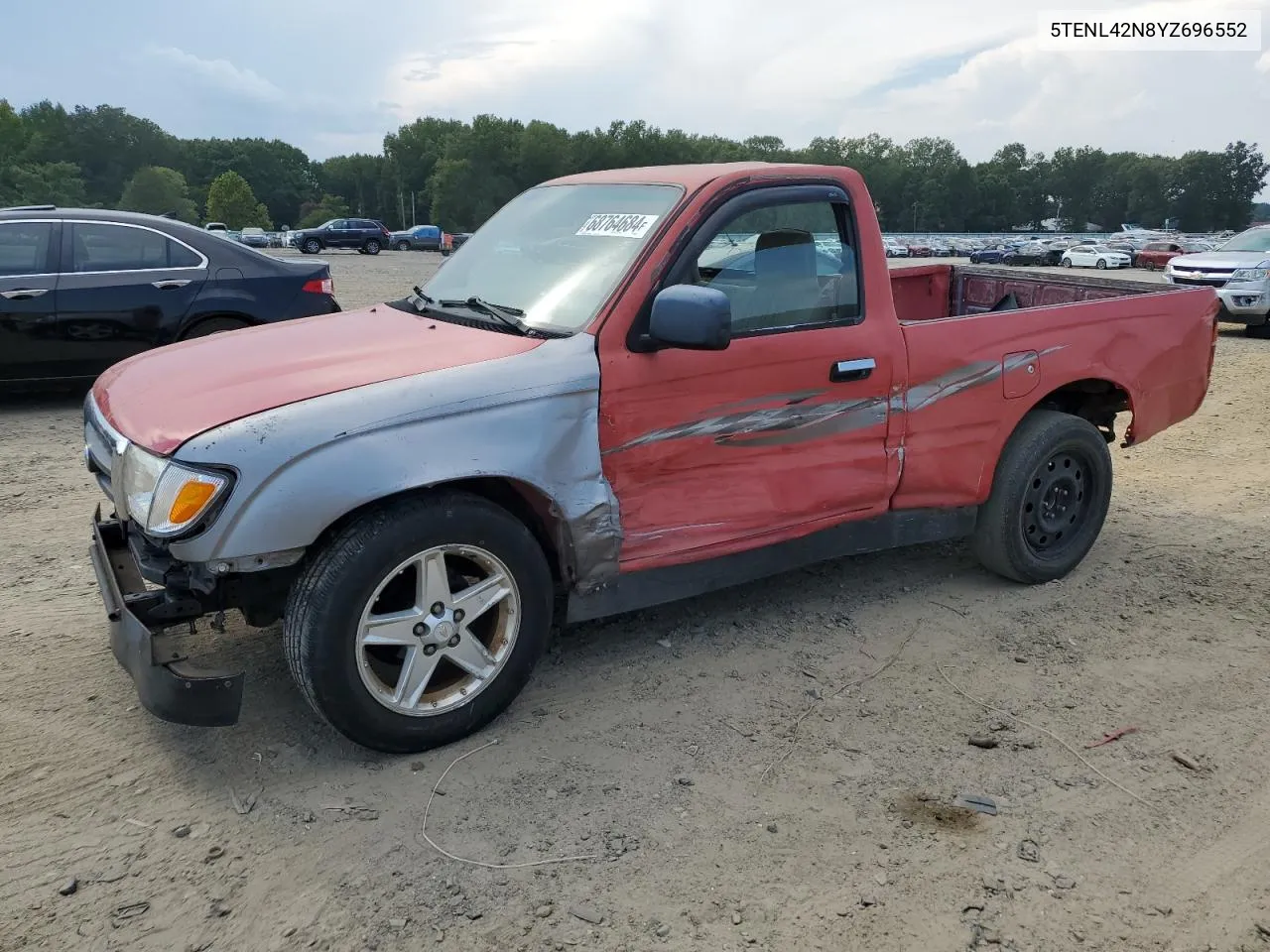 2000 Toyota Tacoma VIN: 5TENL42N8YZ696552 Lot: 68764684