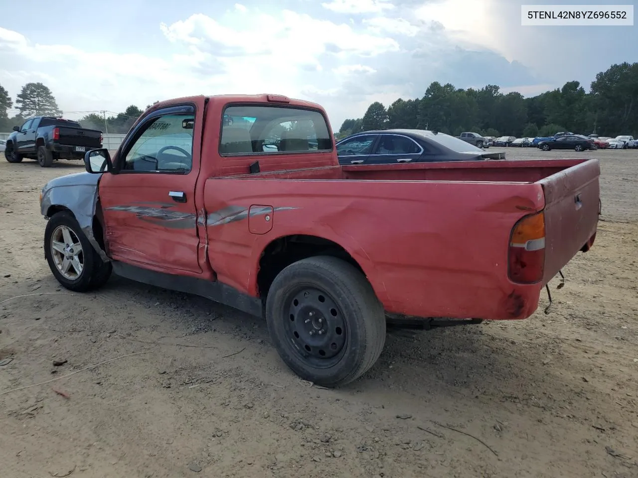 2000 Toyota Tacoma VIN: 5TENL42N8YZ696552 Lot: 68764684