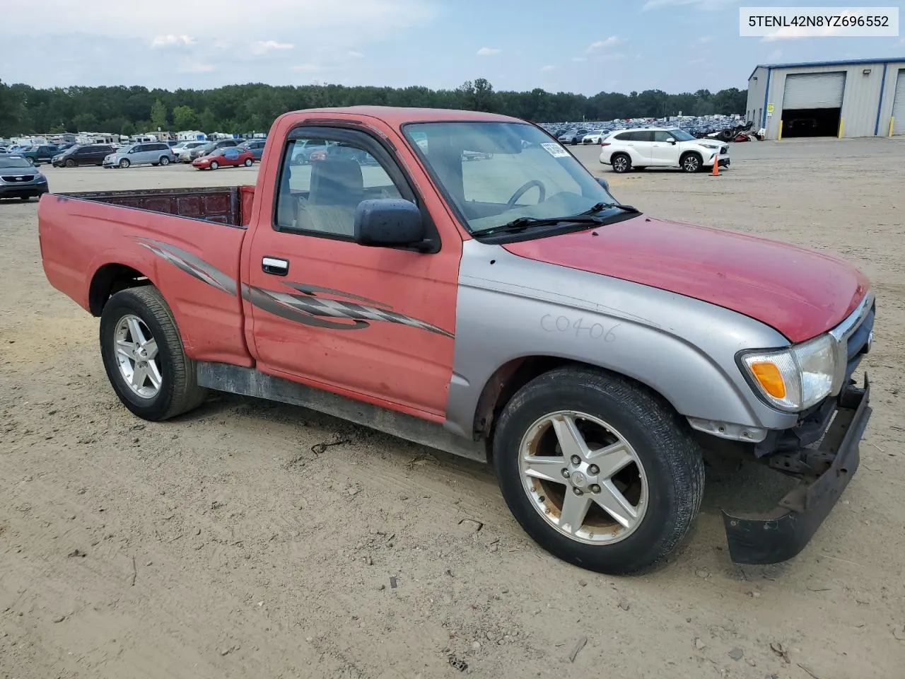 2000 Toyota Tacoma VIN: 5TENL42N8YZ696552 Lot: 68764684