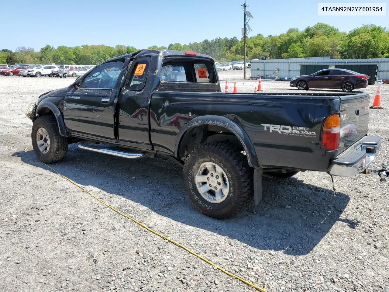 2000 Toyota Tacoma Xtracab Prerunner VIN: 4TASN92N2YZ601954 Lot: 70362014