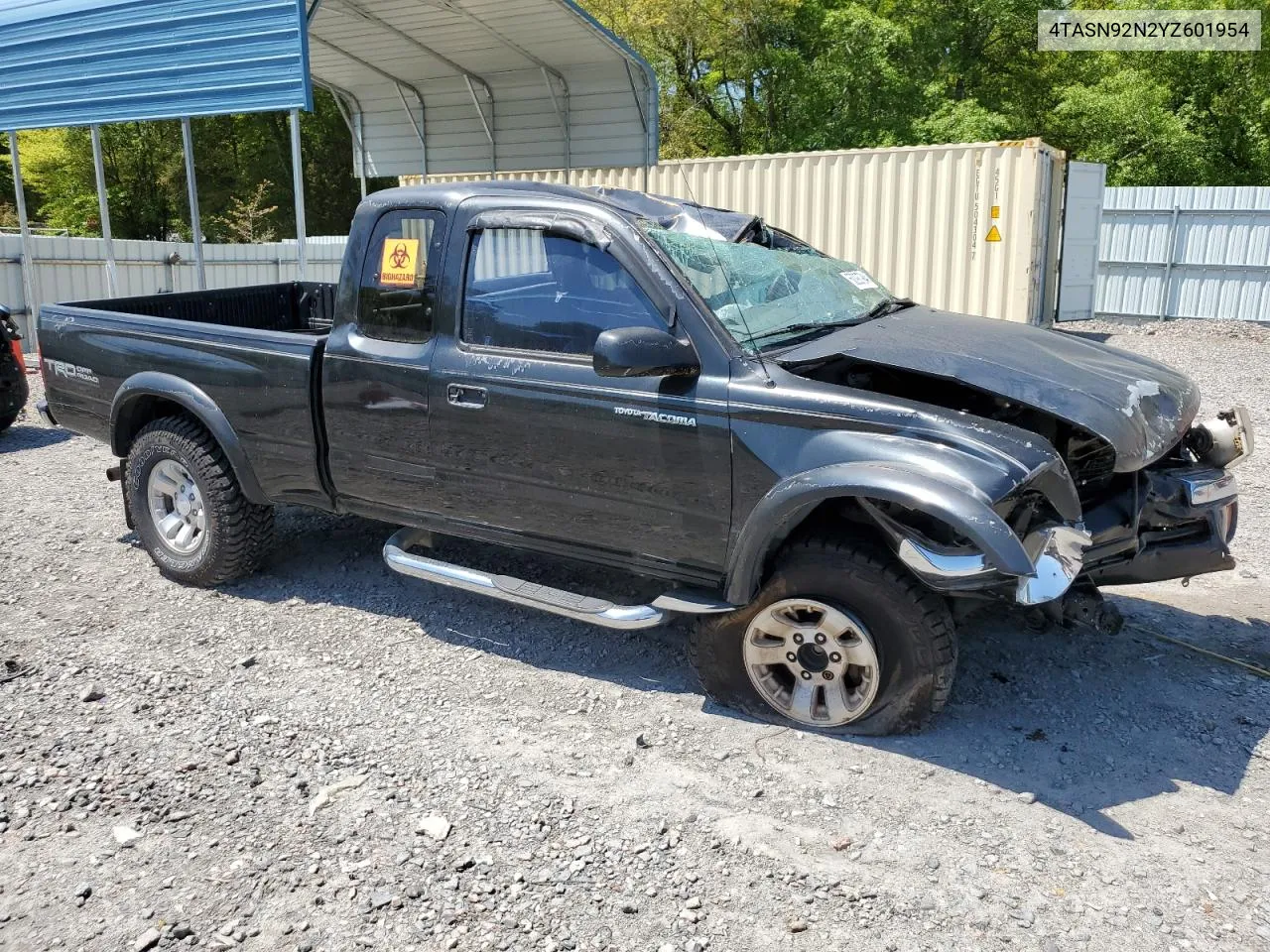 2000 Toyota Tacoma Xtracab Prerunner VIN: 4TASN92N2YZ601954 Lot: 70362014