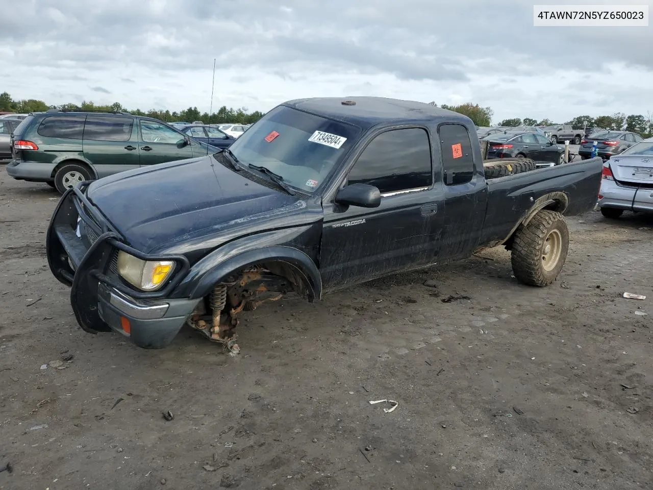 2000 Toyota Tacoma Xtracab VIN: 4TAWN72N5YZ650023 Lot: 71349504