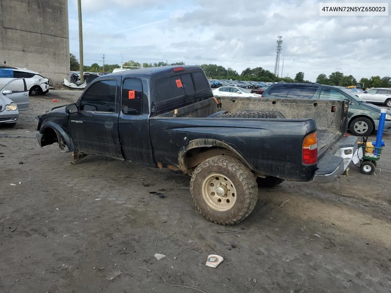 4TAWN72N5YZ650023 2000 Toyota Tacoma Xtracab