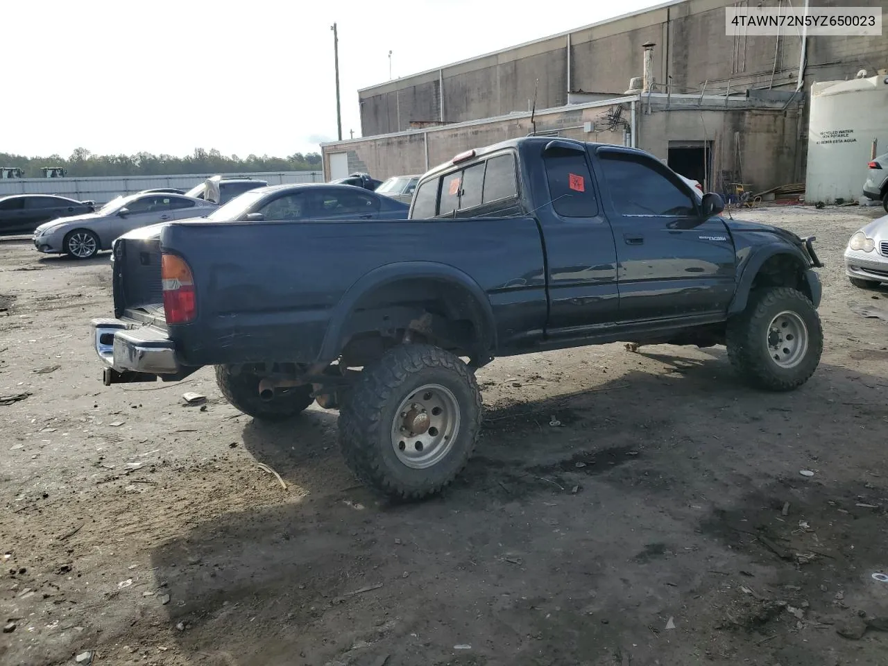 2000 Toyota Tacoma Xtracab VIN: 4TAWN72N5YZ650023 Lot: 71349504