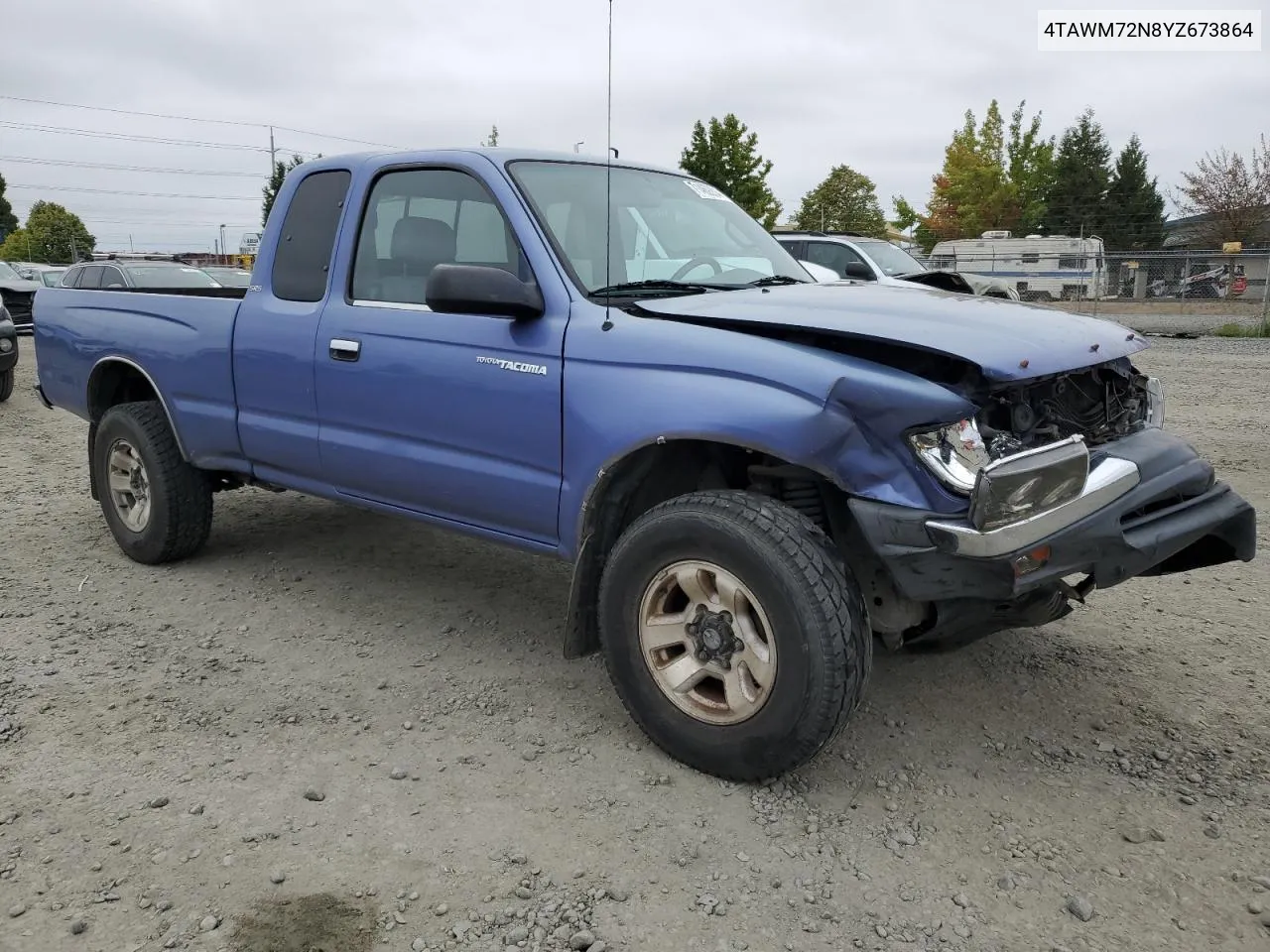 2000 Toyota Tacoma Xtracab VIN: 4TAWM72N8YZ673864 Lot: 71469204