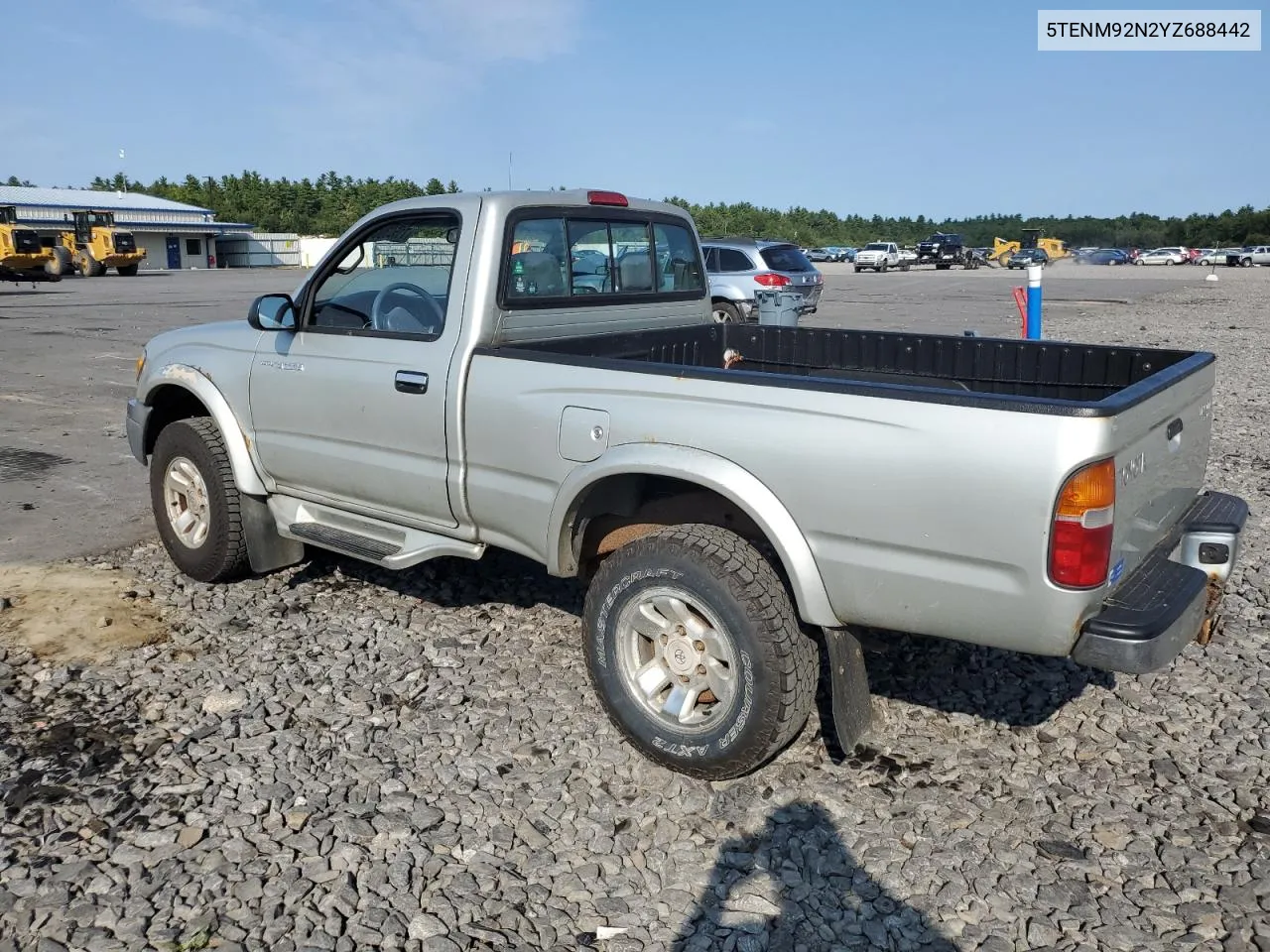 2000 Toyota Tacoma Prerunner VIN: 5TENM92N2YZ688442 Lot: 71503004