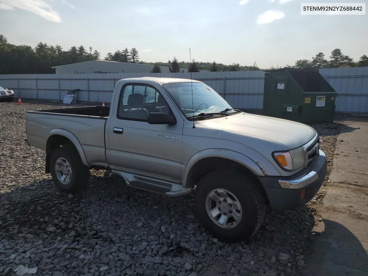 2000 Toyota Tacoma Prerunner VIN: 5TENM92N2YZ688442 Lot: 71503004