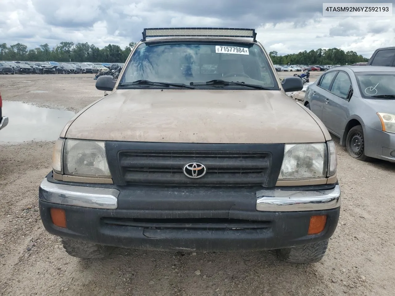 2000 Toyota Tacoma Xtracab Prerunner VIN: 4TASM92N6YZ592193 Lot: 71577984