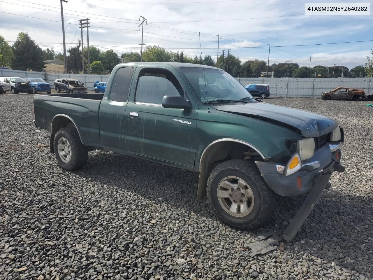 2000 Toyota Tacoma Xtracab Prerunner VIN: 4TASM92N5YZ640282 Lot: 72269534