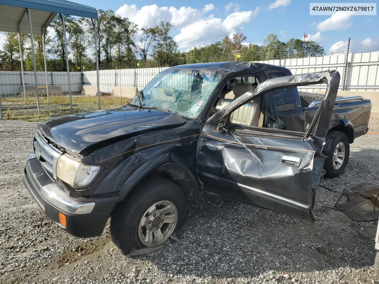 2000 Toyota Tacoma Xtracab VIN: 4TAWN72N0YZ679817 Lot: 73039854