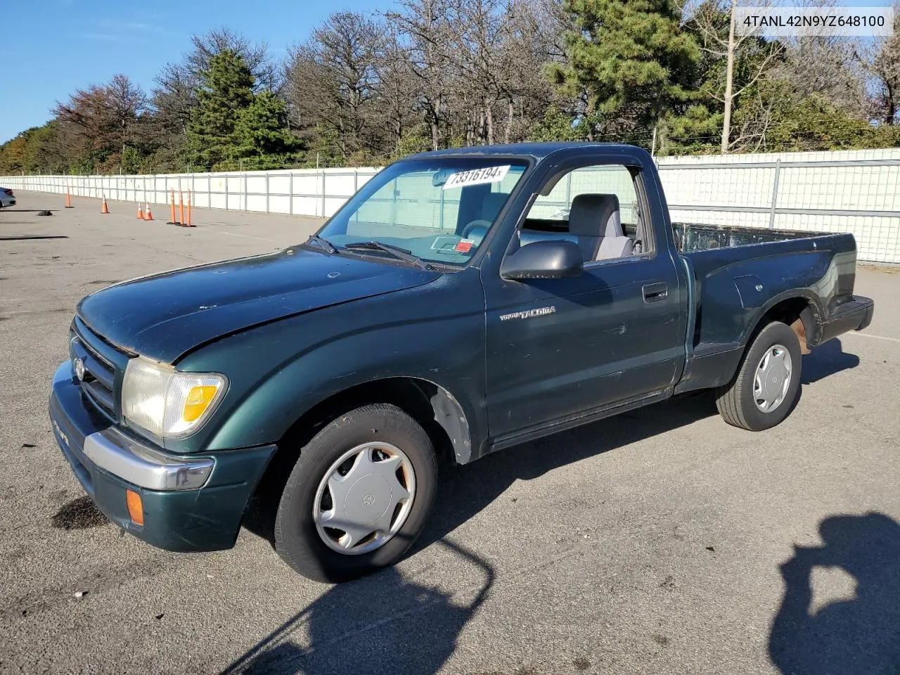 2000 Toyota Tacoma VIN: 4TANL42N9YZ648100 Lot: 73316194