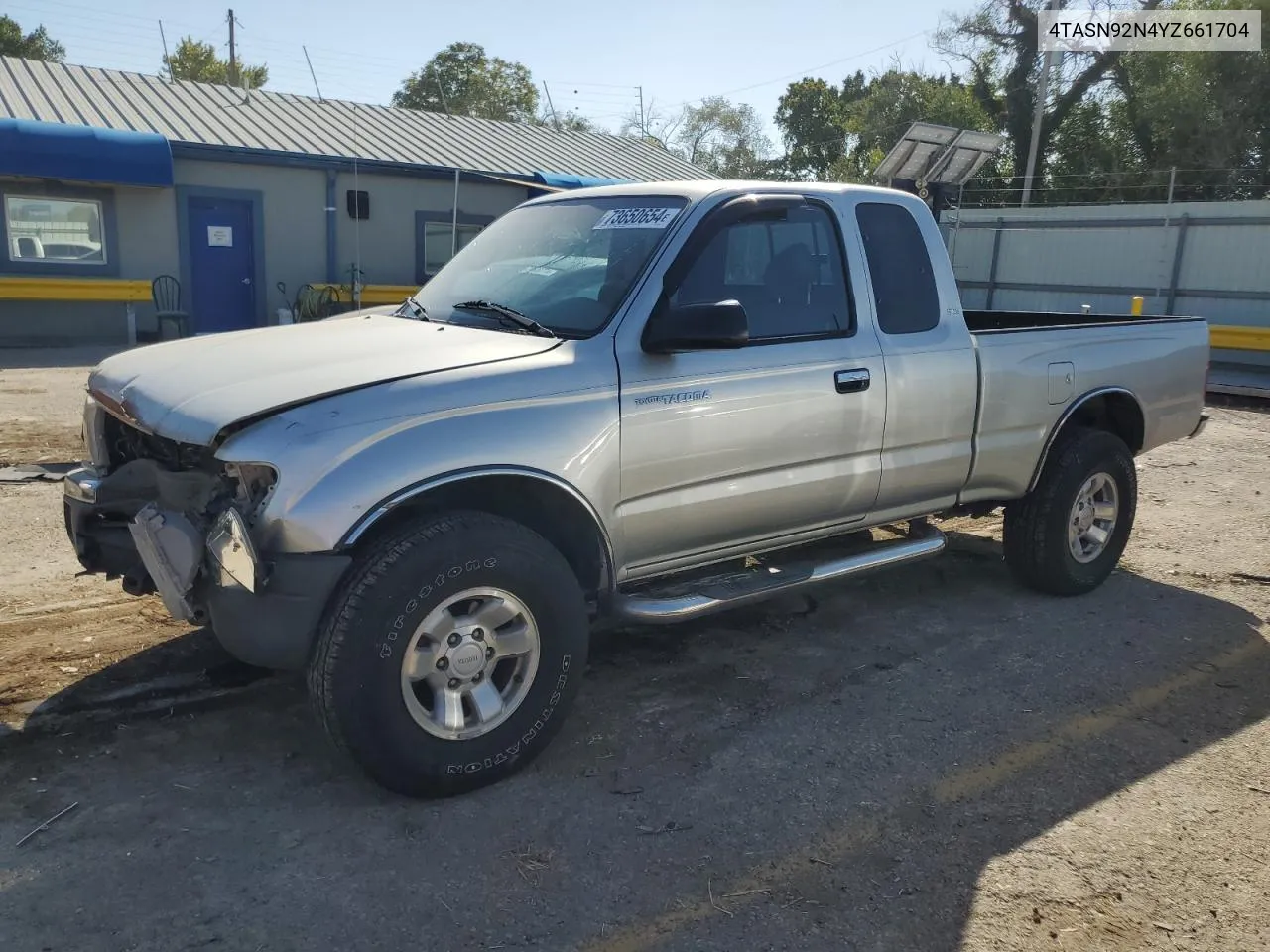 2000 Toyota Tacoma Xtracab Prerunner VIN: 4TASN92N4YZ661704 Lot: 73650654