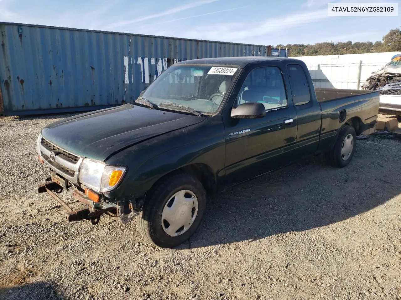 2000 Toyota Tacoma Xtracab VIN: 4TAVL52N6YZ582109 Lot: 73839224