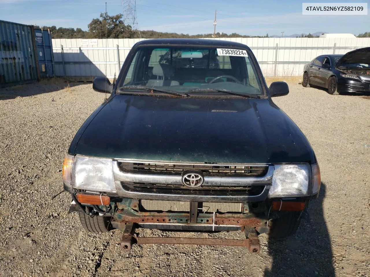 2000 Toyota Tacoma Xtracab VIN: 4TAVL52N6YZ582109 Lot: 73839224