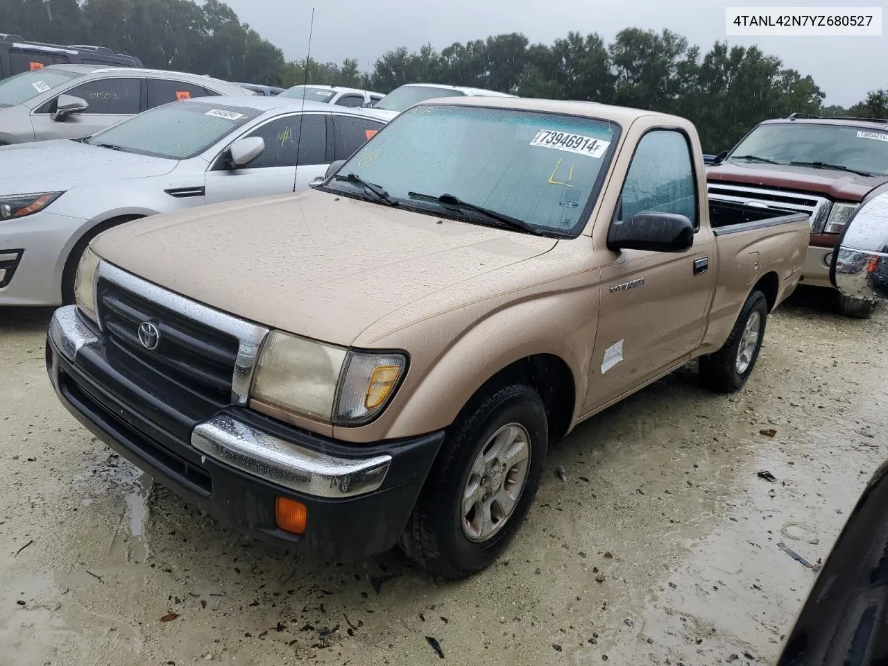 2000 Toyota Tacoma VIN: 4TANL42N7YZ680527 Lot: 73946914