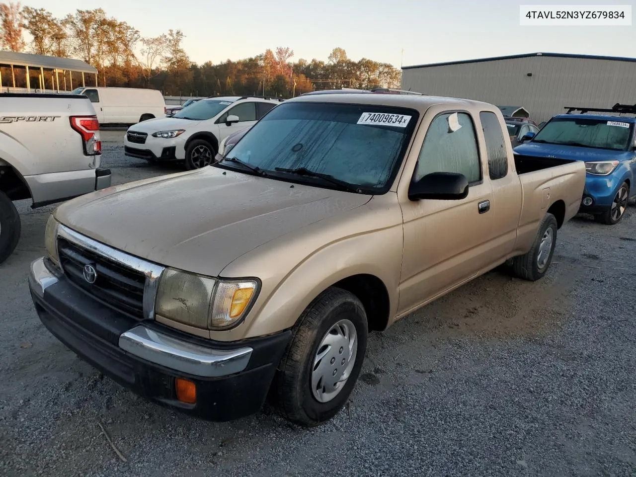 2000 Toyota Tacoma Xtracab VIN: 4TAVL52N3YZ679834 Lot: 74009634