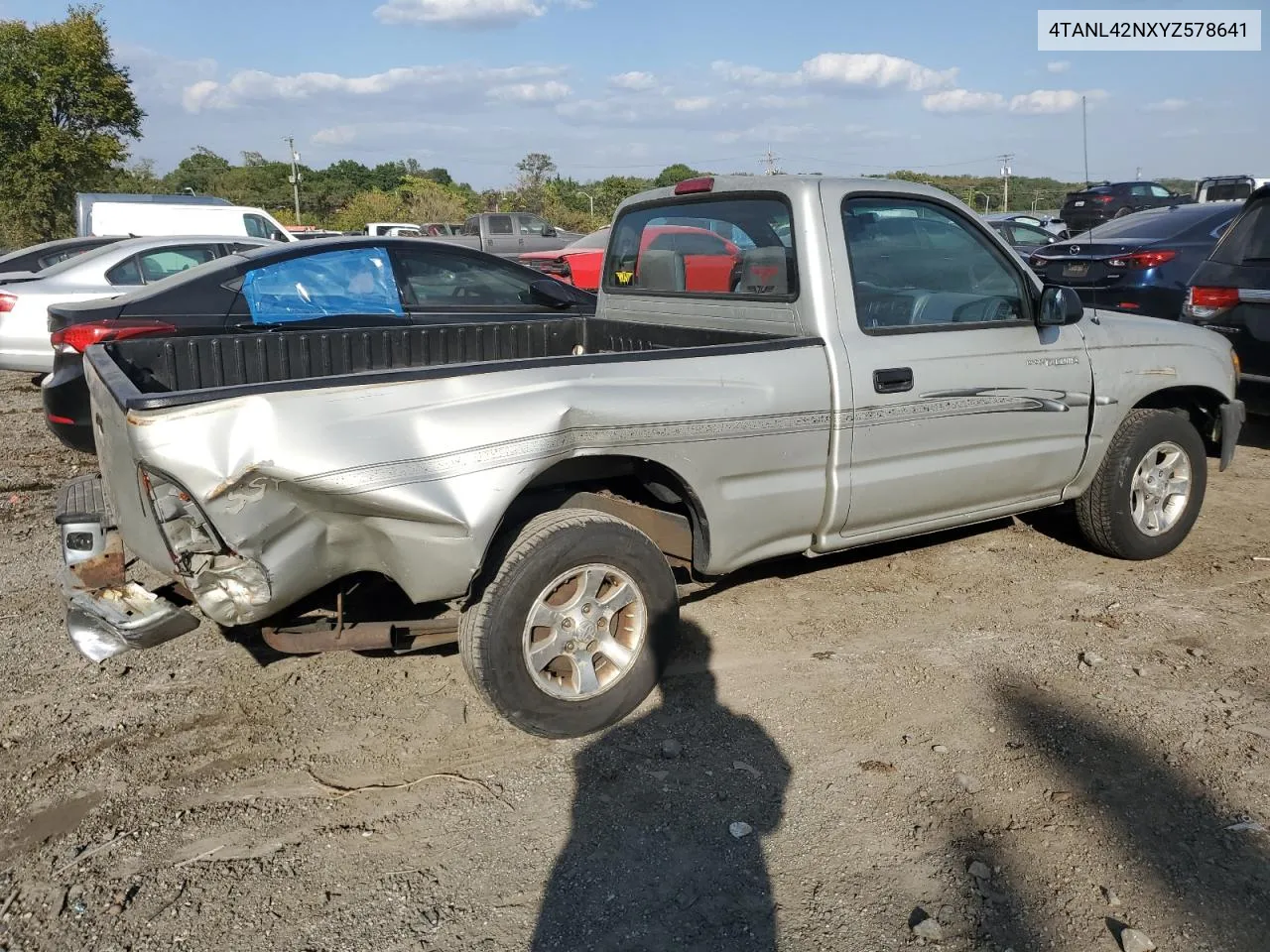 2000 Toyota Tacoma VIN: 4TANL42NXYZ578641 Lot: 74242924