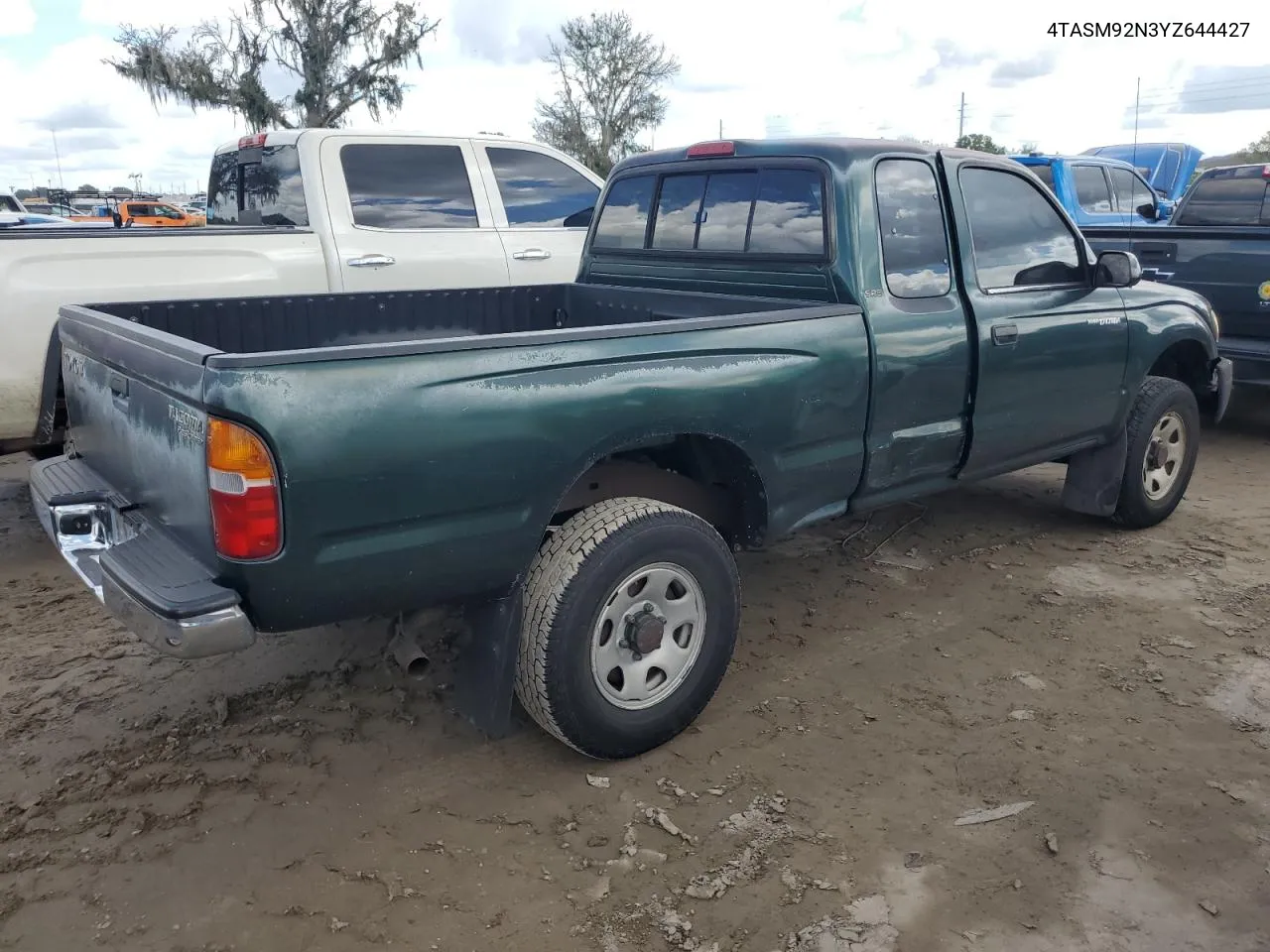 2000 Toyota Tacoma Xtracab Prerunner VIN: 4TASM92N3YZ644427 Lot: 74395224