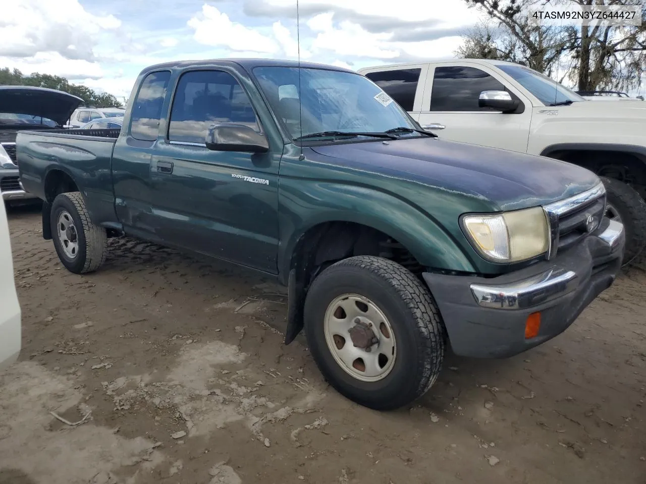 2000 Toyota Tacoma Xtracab Prerunner VIN: 4TASM92N3YZ644427 Lot: 74395224