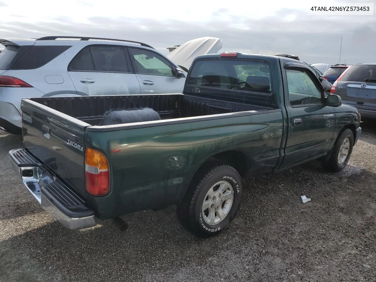 2000 Toyota Tacoma VIN: 4TANL42N6YZ573453 Lot: 74454884