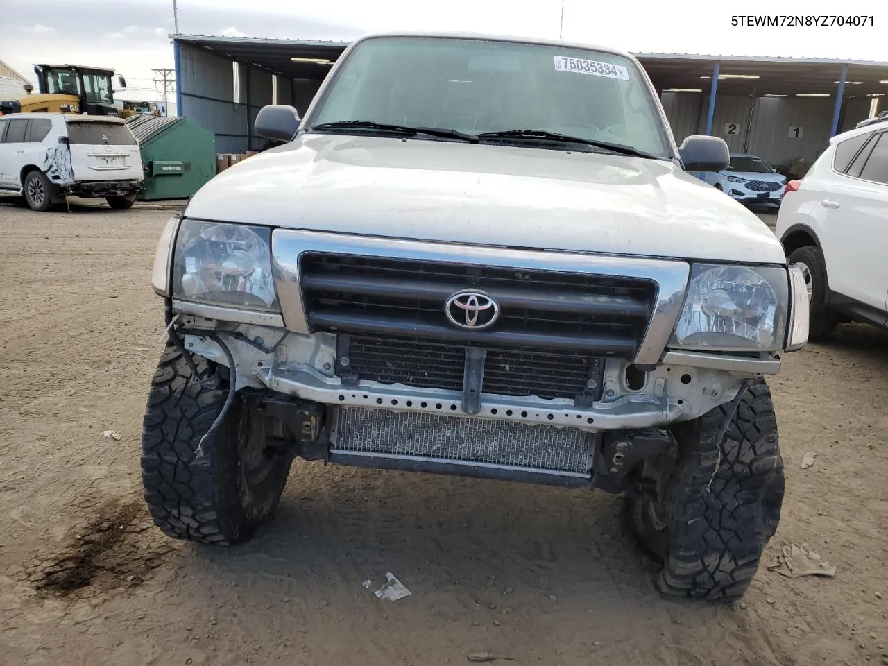 2000 Toyota Tacoma Xtracab VIN: 5TEWM72N8YZ704071 Lot: 75035334