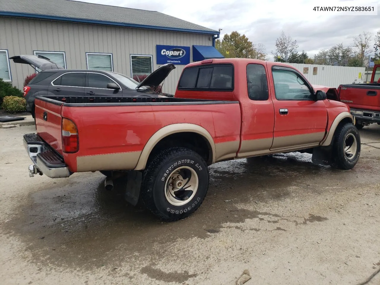 2000 Toyota Tacoma Xtracab VIN: 4TAWN72N5YZ583651 Lot: 75711154