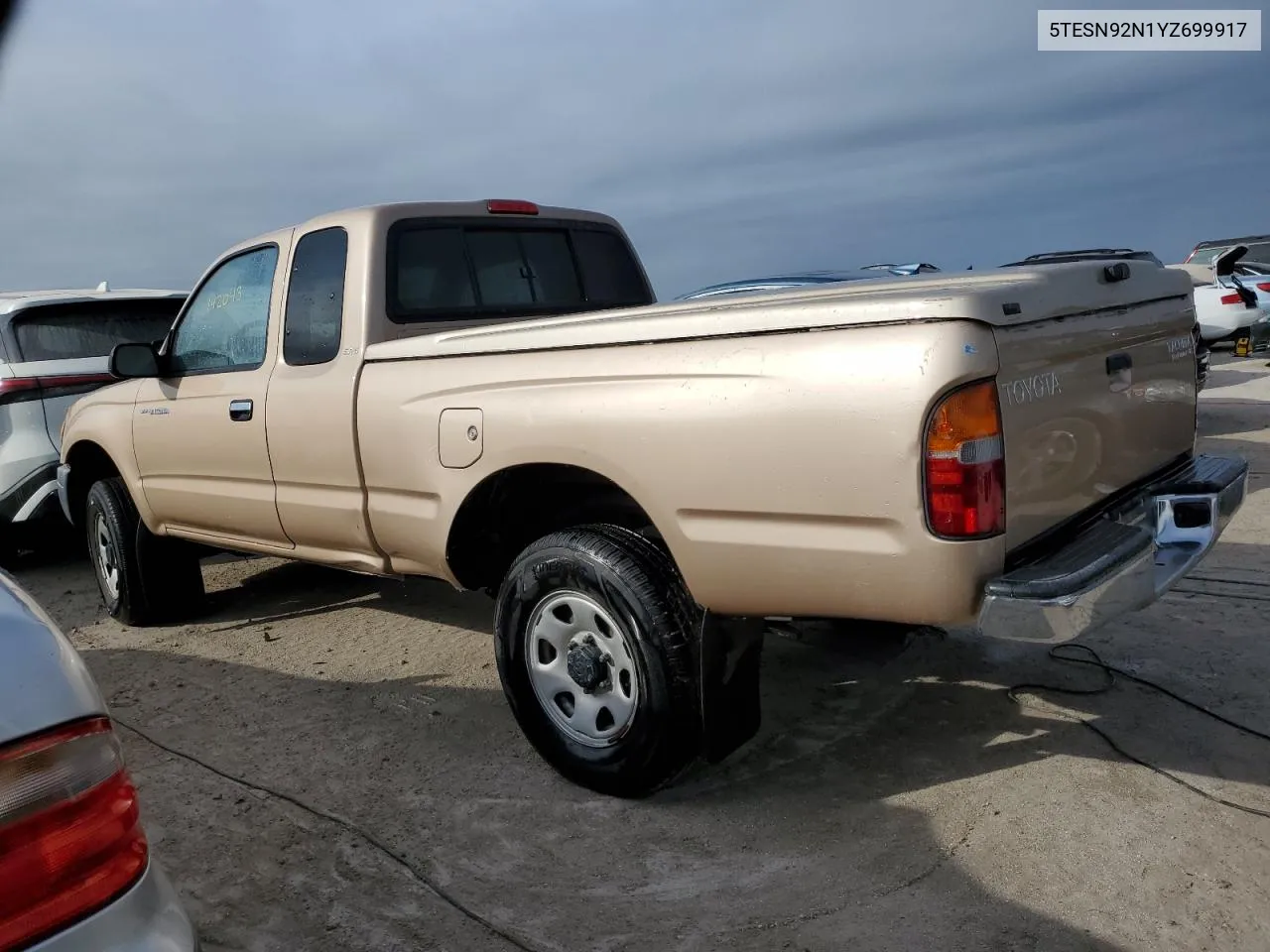 2000 Toyota Tacoma Xtracab Prerunner VIN: 5TESN92N1YZ699917 Lot: 75952824