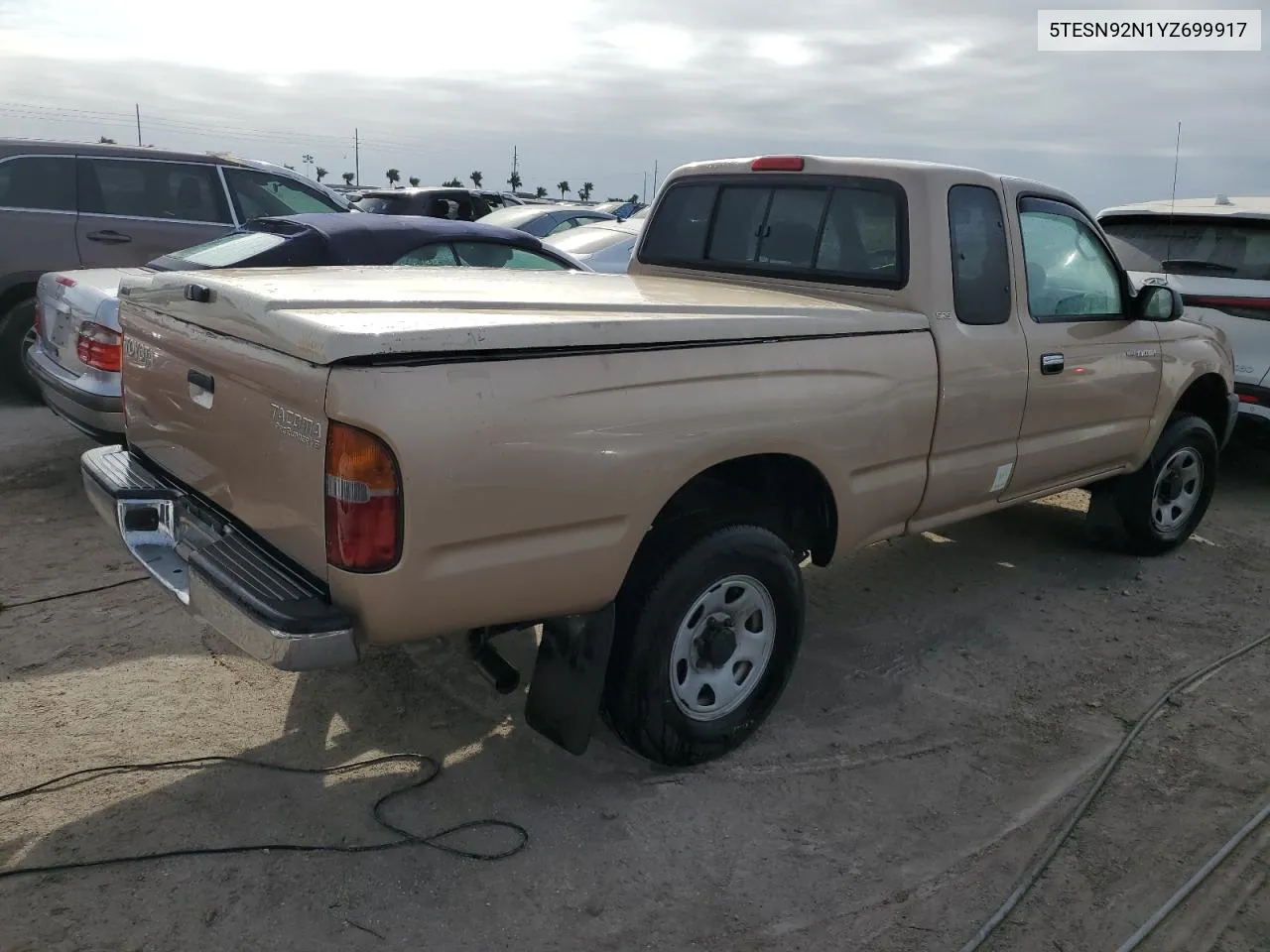 2000 Toyota Tacoma Xtracab Prerunner VIN: 5TESN92N1YZ699917 Lot: 75952824