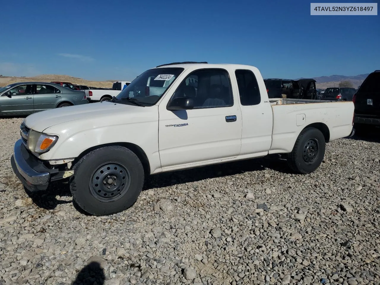 2000 Toyota Tacoma Xtracab VIN: 4TAVL52N3YZ618497 Lot: 76402324