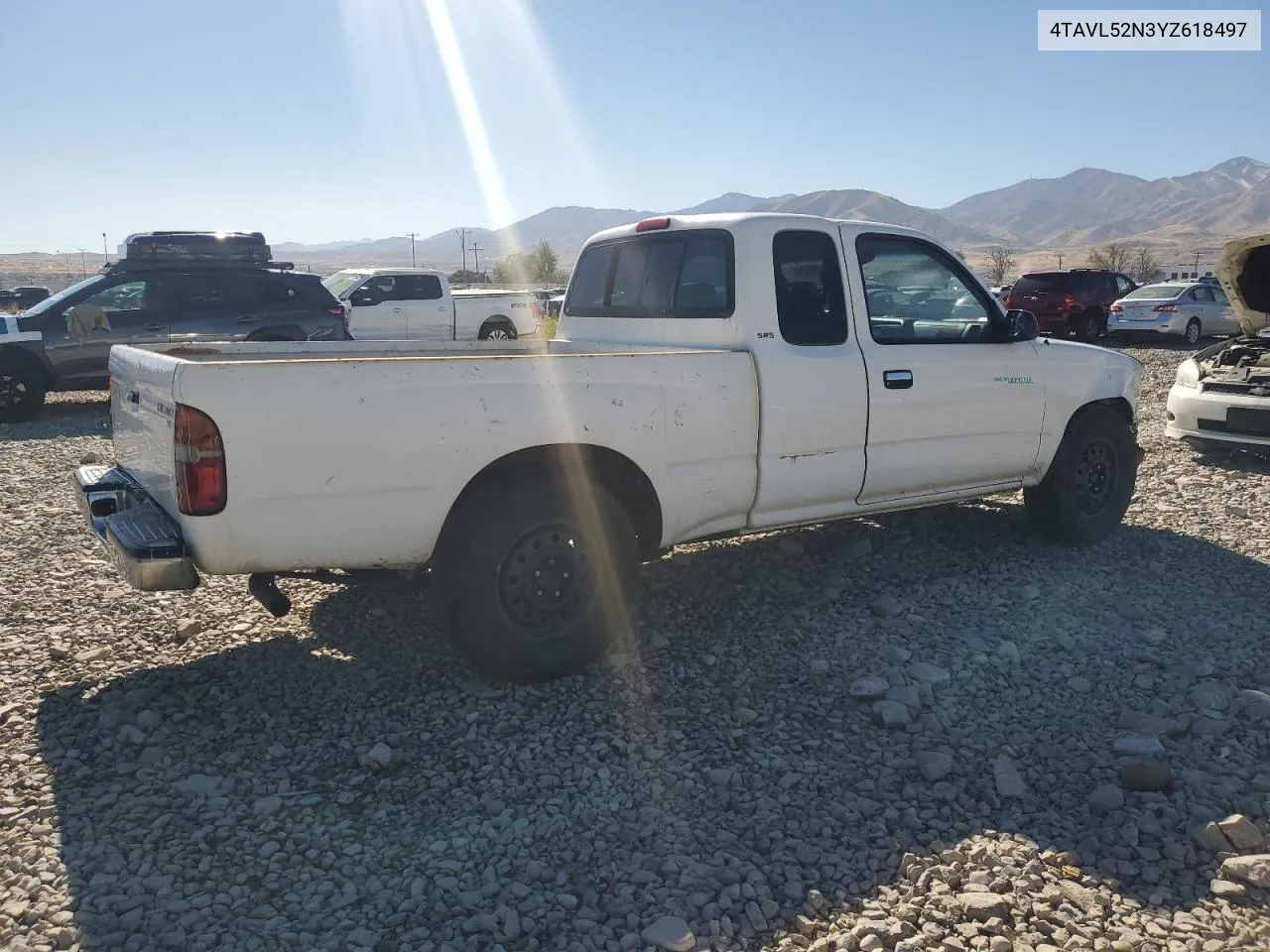 2000 Toyota Tacoma Xtracab VIN: 4TAVL52N3YZ618497 Lot: 76402324